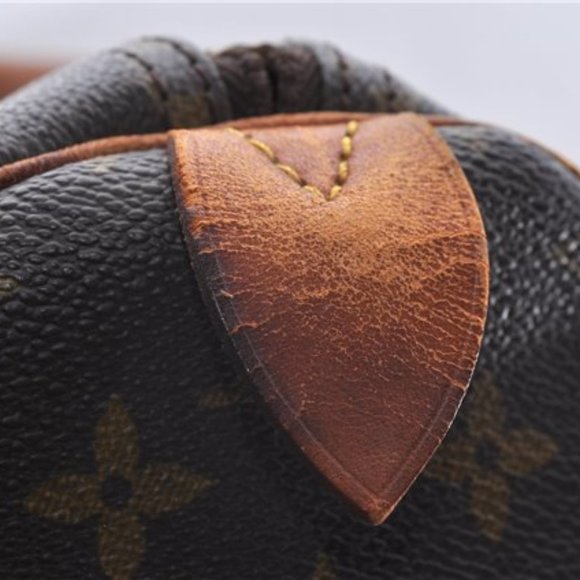 SALE! Vintage Louis Vuitton Keepall 55 Monogram Satchel Shoulder Bag Leather - Picture 15 of 16